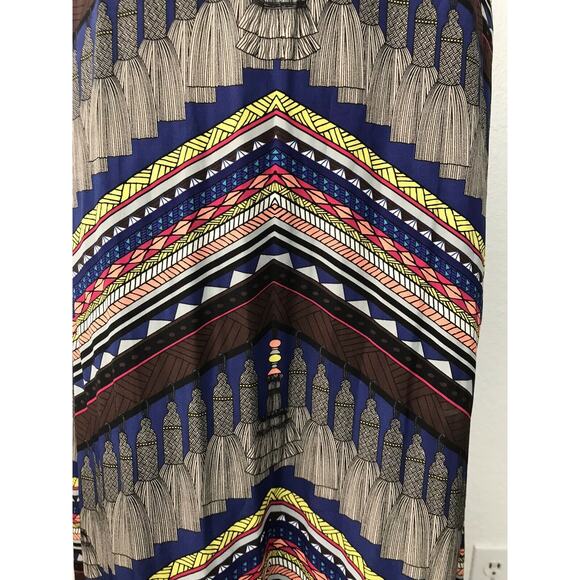 Mara Hoffman Colorblock Pleated Striped Maxi Dress - Picture 6 of 11